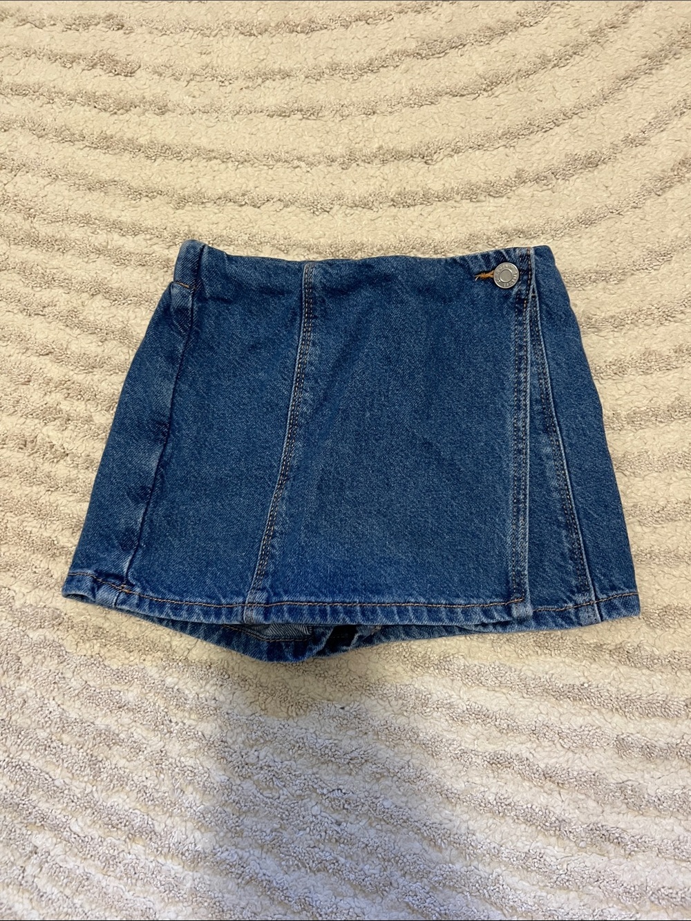 Zara Dark Blue Denim Mini Skort
